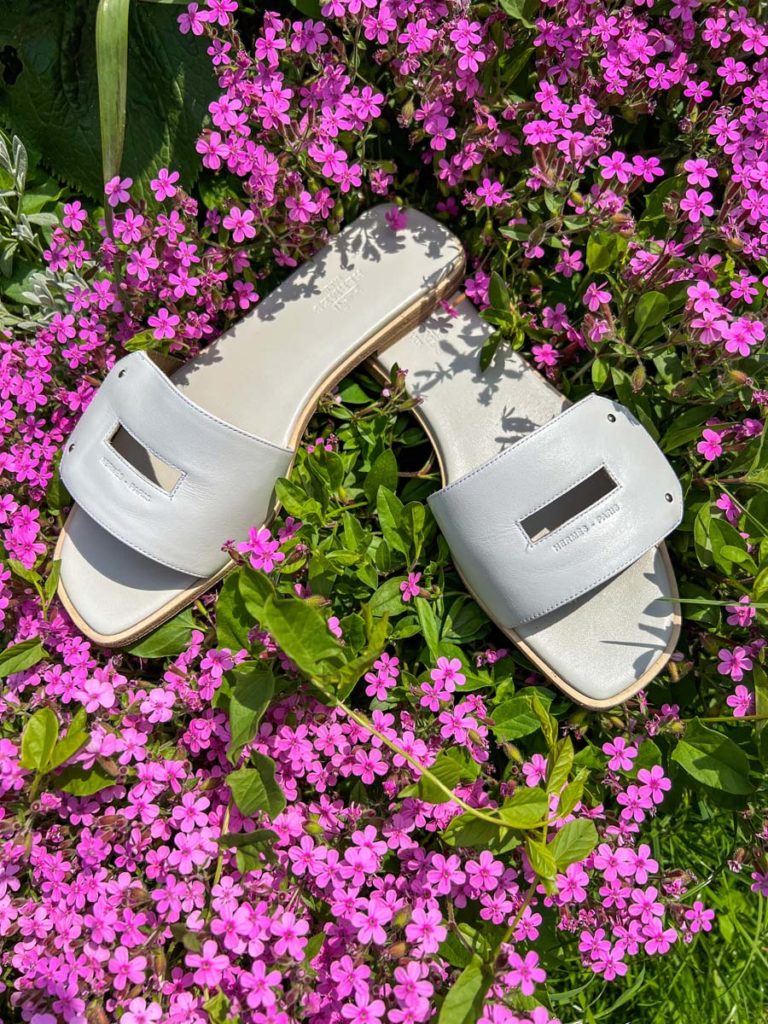 Sandales blanches Hermès Les Songes Nantes