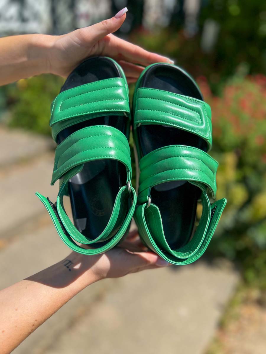 Sandales Dries Van Noten en cuir vert Sandales Dries Van Noten en cuir vert