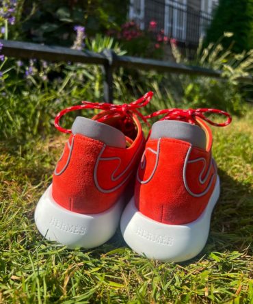 Baskets femme Hermès en suède