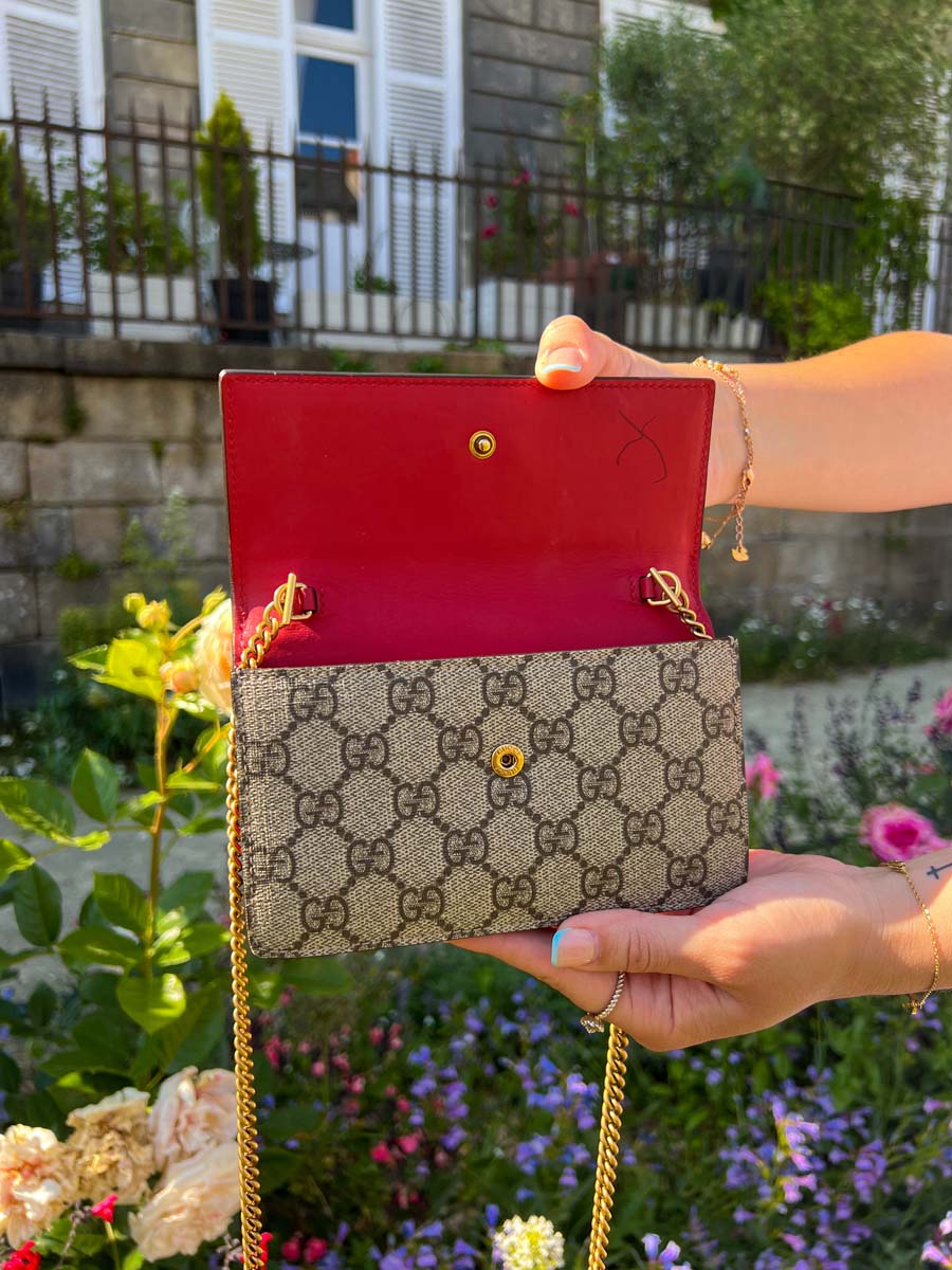 Mini Sac Suprême GG avec cerises Mini Sac Suprême GG avec cerises