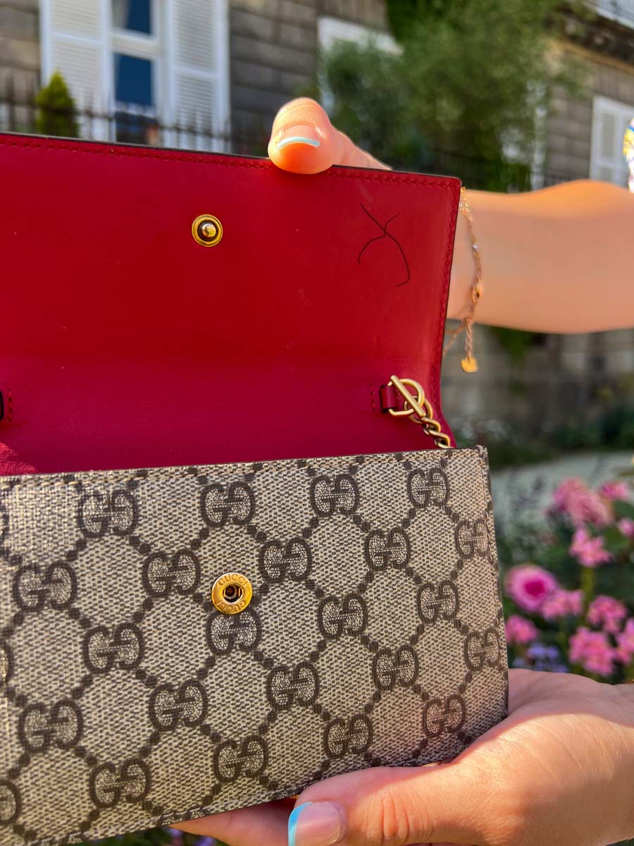 Mini Sac Suprême GG avec cerises Mini Sac Suprême GG avec cerises