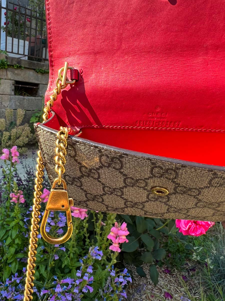 Mini Sac Suprême GG avec cerises Mini Sac Suprême GG avec cerises