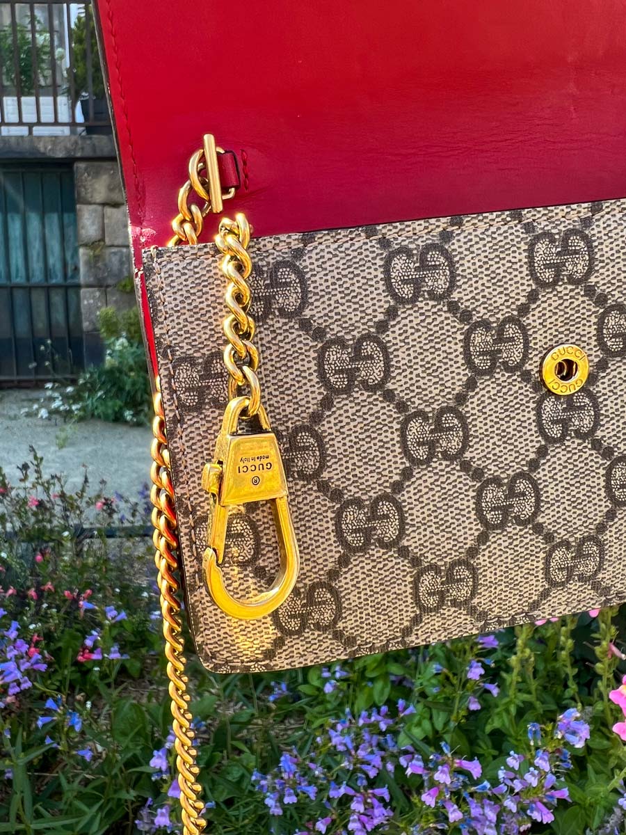 Mini Sac Suprême GG avec cerises Mini Sac Suprême GG avec cerises