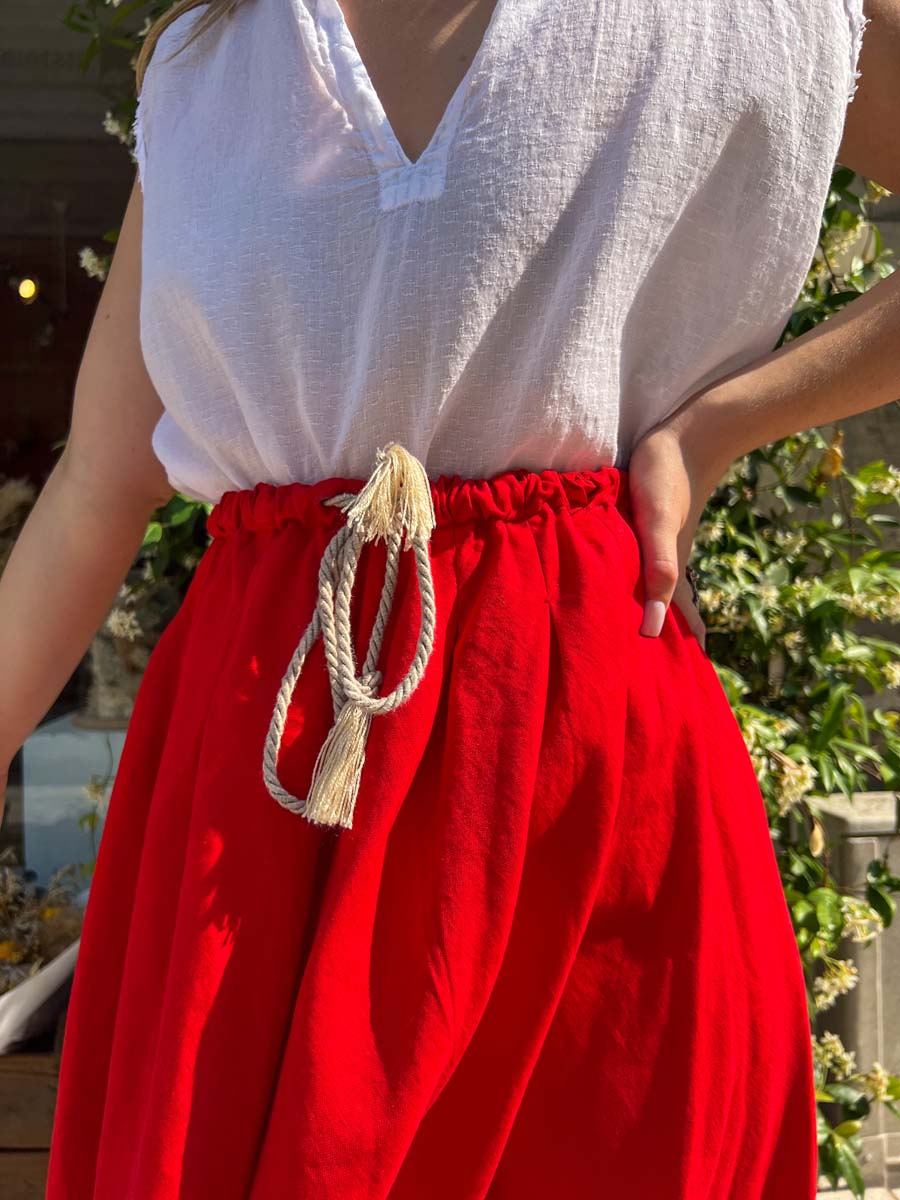 Jupe rouge Forte Forte Jupe rouge Forte Forte