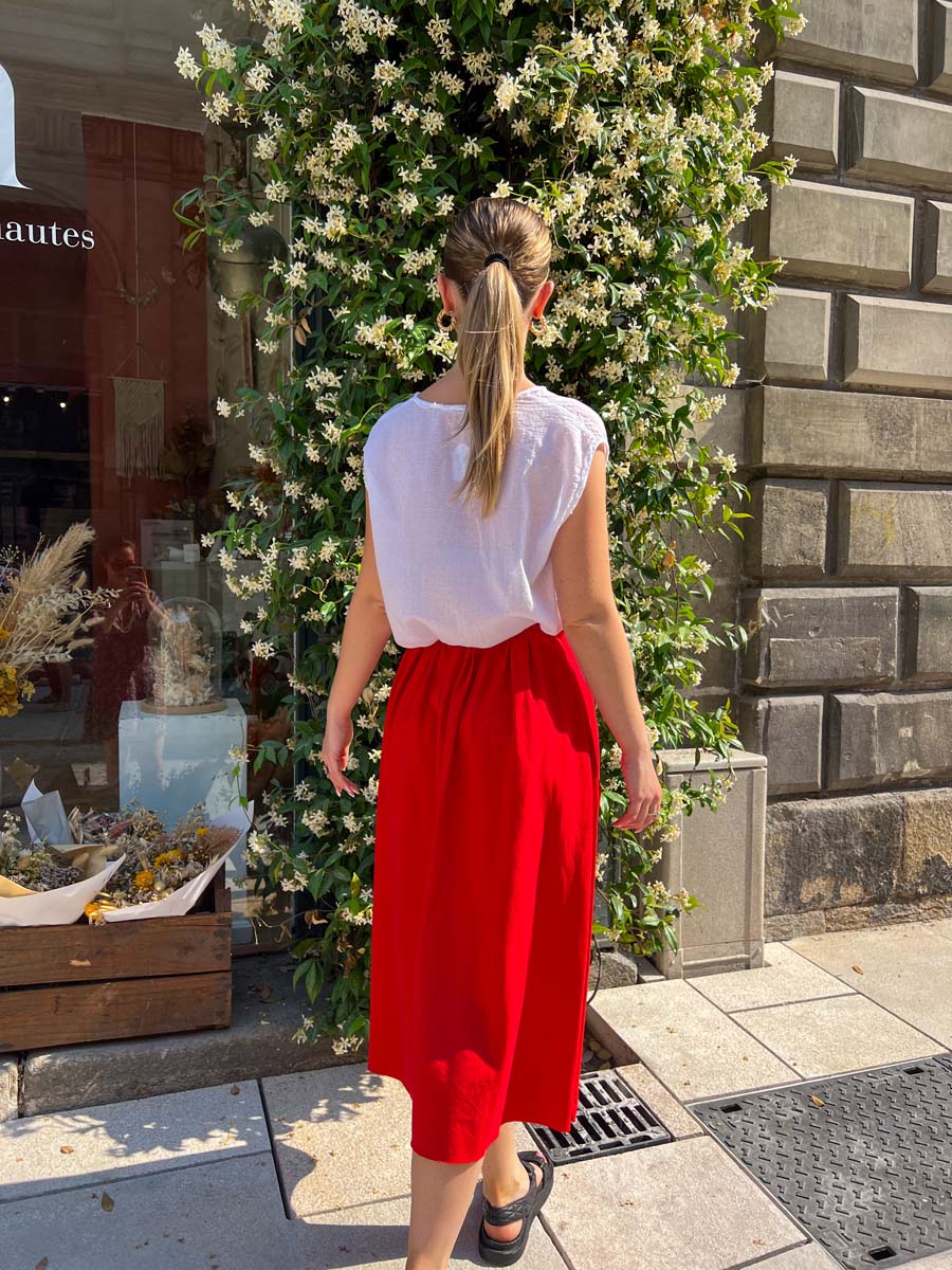 Jupe rouge Forte Forte Jupe rouge Forte Forte